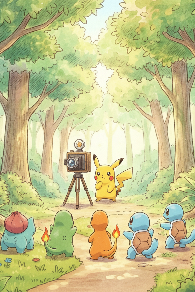 Pikachu Help Help Pikachu Arrange a Pokémon Group Photo